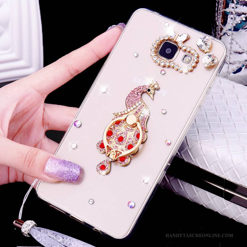 Hülle Samsung Galaxy A5 2016 Schutz Transparent Handyhüllen, Case Samsung Galaxy A5 2016 Strass Hängende Verzierungen Trend