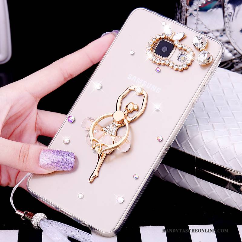 Hülle Samsung Galaxy A5 2016 Schutz Transparent Handyhüllen, Case Samsung Galaxy A5 2016 Strass Hängende Verzierungen Trend
