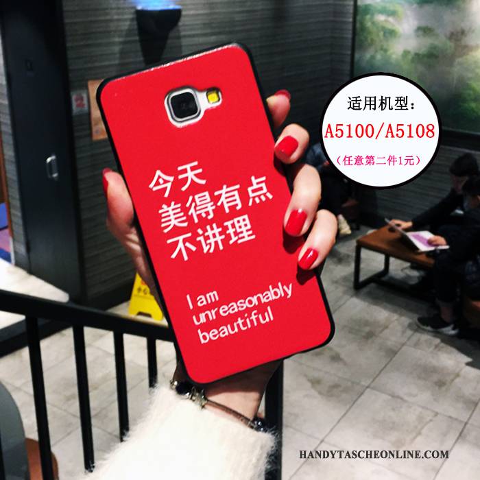 Hülle Samsung Galaxy A5 2016 Silikon Handyhüllen Persönlichkeit, Case Samsung Galaxy A5 2016 Weiche Trend Anti-sturz
