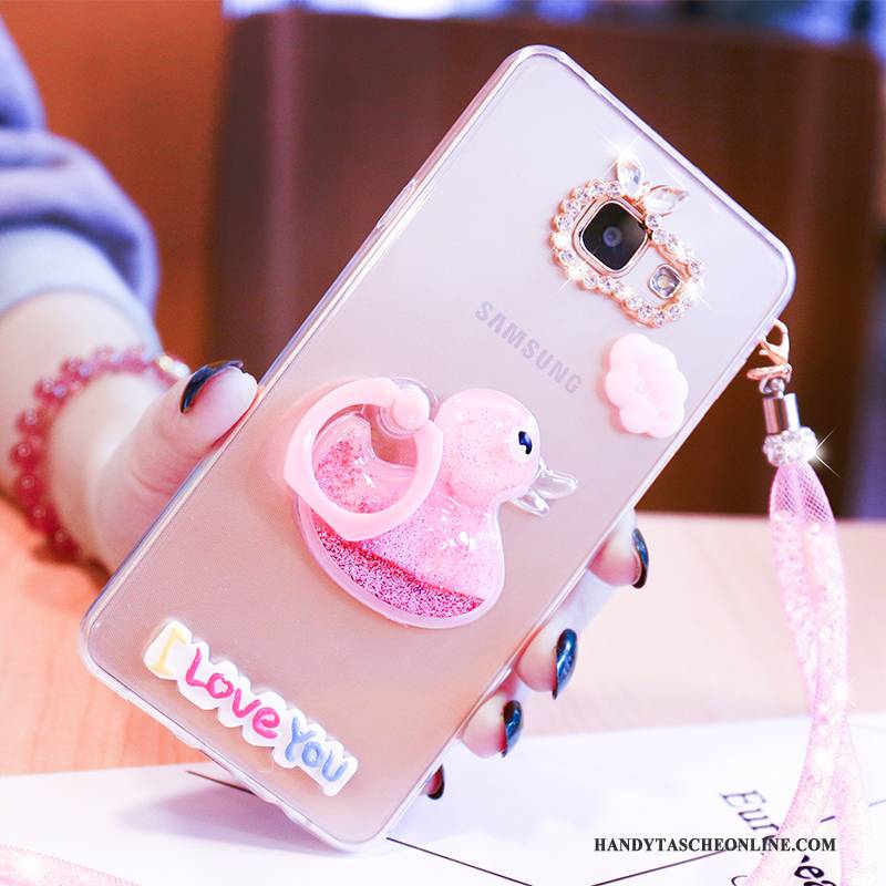 Hülle Samsung Galaxy A5 2016 Taschen Nette Handyhüllen, Case Samsung Galaxy A5 2016 Karikatur Rosa Persönlichkeit
