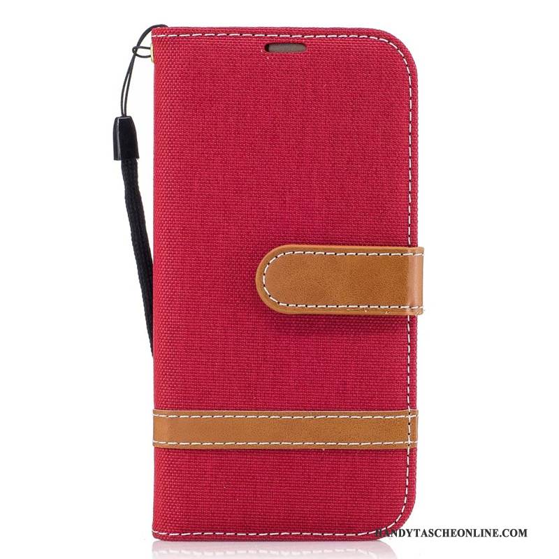 Hülle Samsung Galaxy A5 2017 Geldbörse Denim Lila, Case Samsung Galaxy A5 2017 Schutz