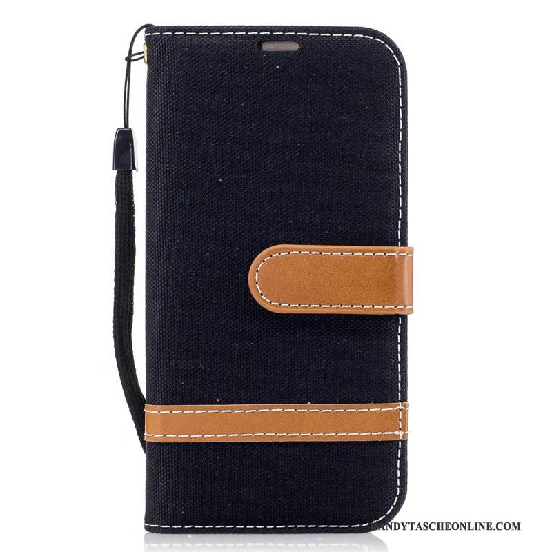 Hülle Samsung Galaxy A5 2017 Geldbörse Denim Lila, Case Samsung Galaxy A5 2017 Schutz