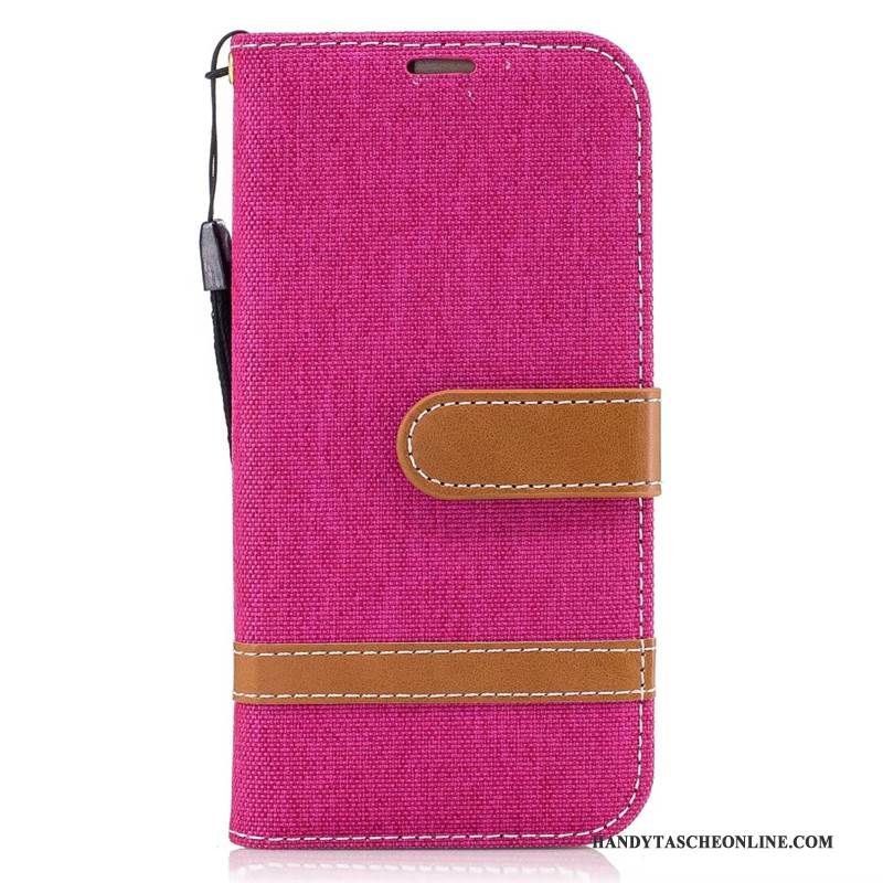 Hülle Samsung Galaxy A5 2017 Geldbörse Denim Lila, Case Samsung Galaxy A5 2017 Schutz