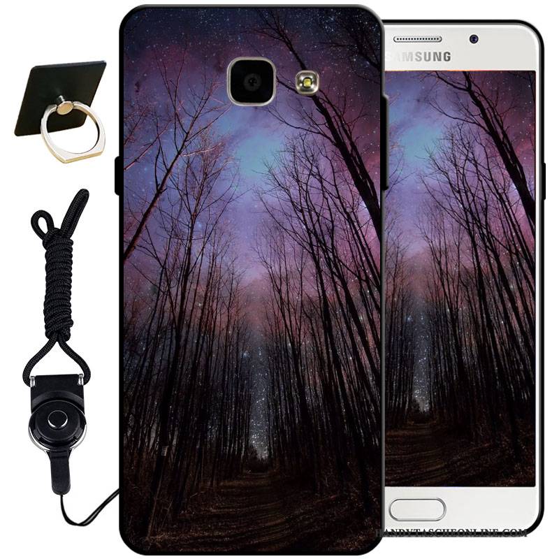 Hülle Samsung Galaxy A5 2017 Silikon Anti-sturz Schwarz, Case Samsung Galaxy A5 2017 Weiche Handyhüllen Hellblau