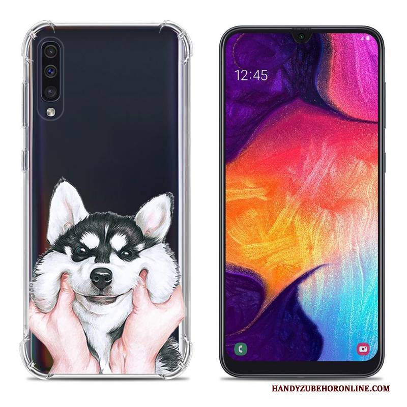 Hülle Samsung Galaxy A50 Kreativ Handyhüllen Rosa, Case Samsung Galaxy A50 Gemalt Anti-sturz Ballon