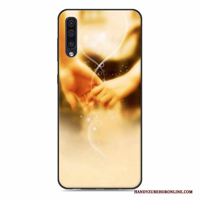 Hülle Samsung Galaxy A50 Silikon Rosa Handyhüllen, Case Samsung Galaxy A50 Weiche Hängende Verzierungen Trend