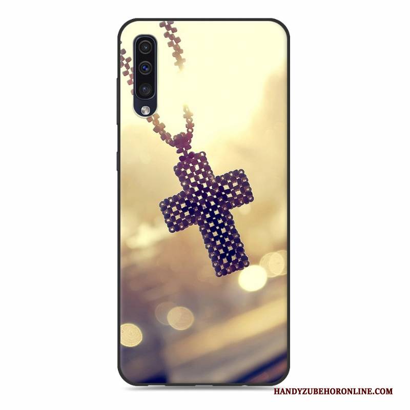 Hülle Samsung Galaxy A50 Silikon Rosa Handyhüllen, Case Samsung Galaxy A50 Weiche Hängende Verzierungen Trend