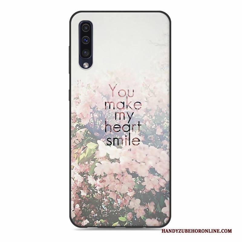 Hülle Samsung Galaxy A50 Silikon Rosa Handyhüllen, Case Samsung Galaxy A50 Weiche Hängende Verzierungen Trend