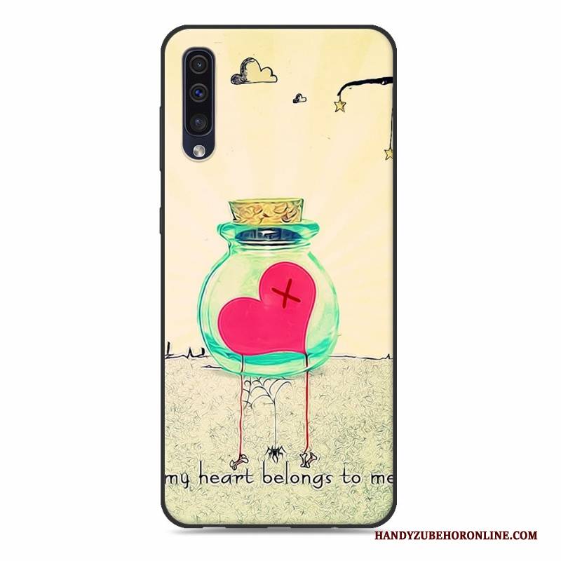 Hülle Samsung Galaxy A50 Silikon Rosa Handyhüllen, Case Samsung Galaxy A50 Weiche Hängende Verzierungen Trend