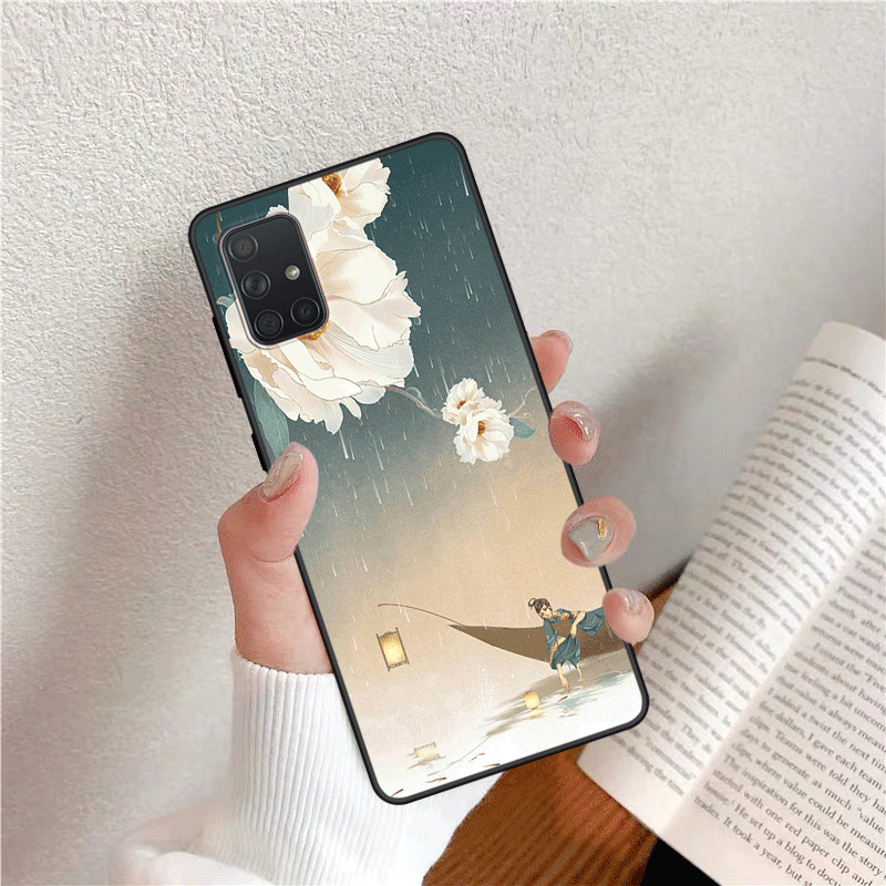 Hülle Samsung Galaxy A51 Karikatur Persönlichkeit Chinesische Art, Case Samsung Galaxy A51 Silikon Frisch Angepasst