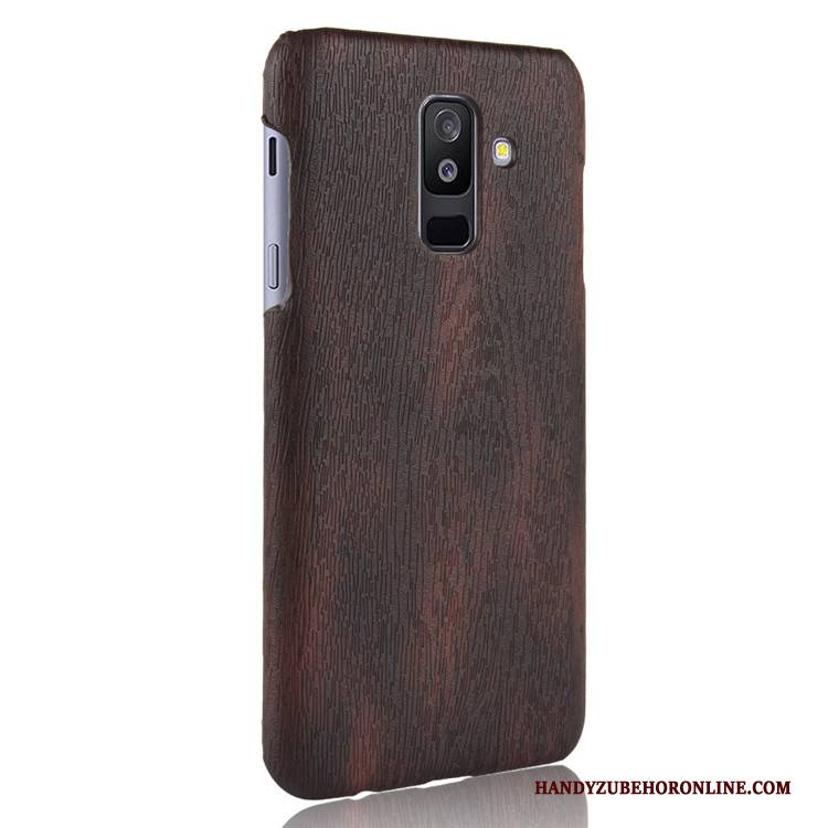 Hülle Samsung Galaxy A6+ Schutz Gelb Qualität, Case Samsung Galaxy A6+ Leder Schwer Handyhüllen
