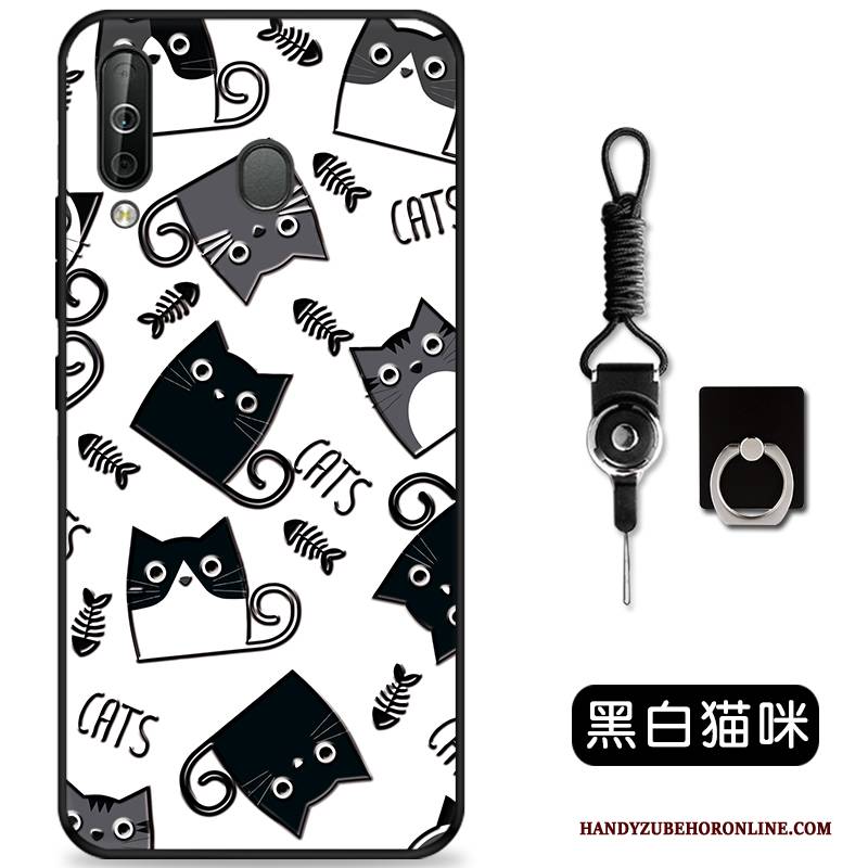 Hülle Samsung Galaxy A60 Silikon Dreidimensional Handyhüllen, Case Samsung Galaxy A60 Prägung Grün Nette
