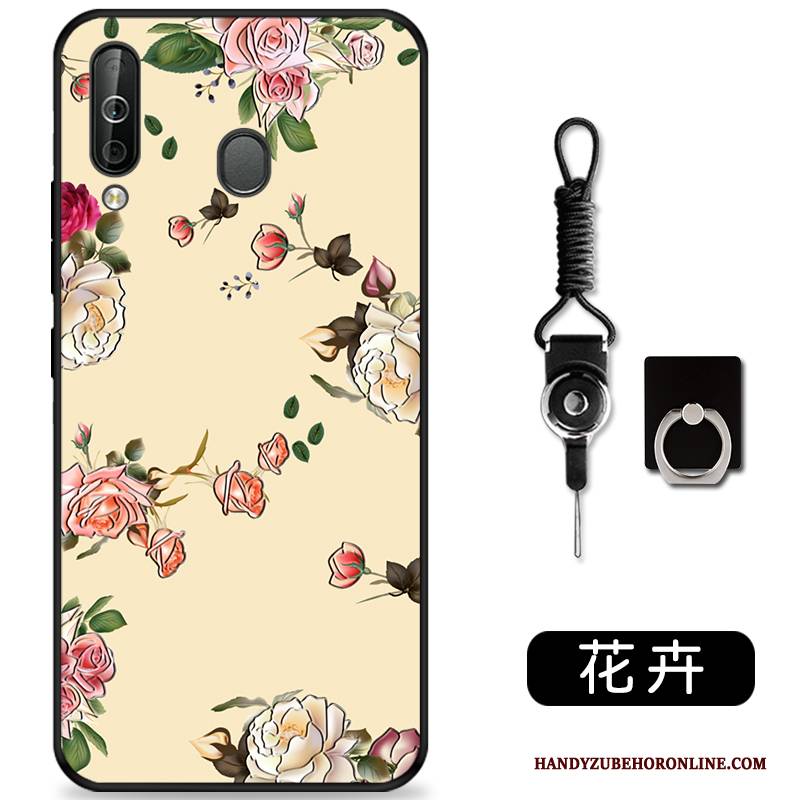 Hülle Samsung Galaxy A60 Silikon Dreidimensional Handyhüllen, Case Samsung Galaxy A60 Prägung Grün Nette