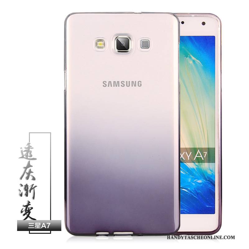 Hülle Samsung Galaxy A7 2015 Farbe Anti-sturz Kühl, Case Samsung Galaxy A7 2015 Weiche Handyhüllen Farbverlauf