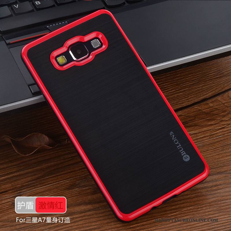 Hülle Samsung Galaxy A7 2015 Silikon Handyhüllen Silber, Case Samsung Galaxy A7 2015 Schutz Grau Trend