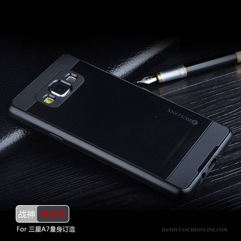 Hülle Samsung Galaxy A7 2015 Silikon Handyhüllen Silber, Case Samsung Galaxy A7 2015 Schutz Grau Trend
