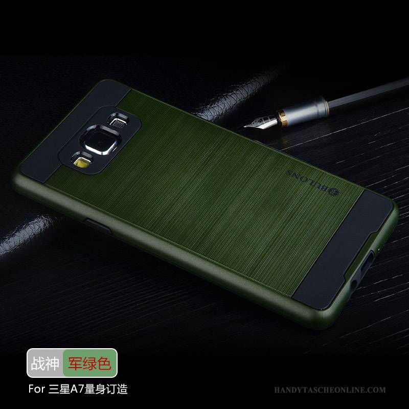 Hülle Samsung Galaxy A7 2015 Silikon Handyhüllen Silber, Case Samsung Galaxy A7 2015 Schutz Grau Trend