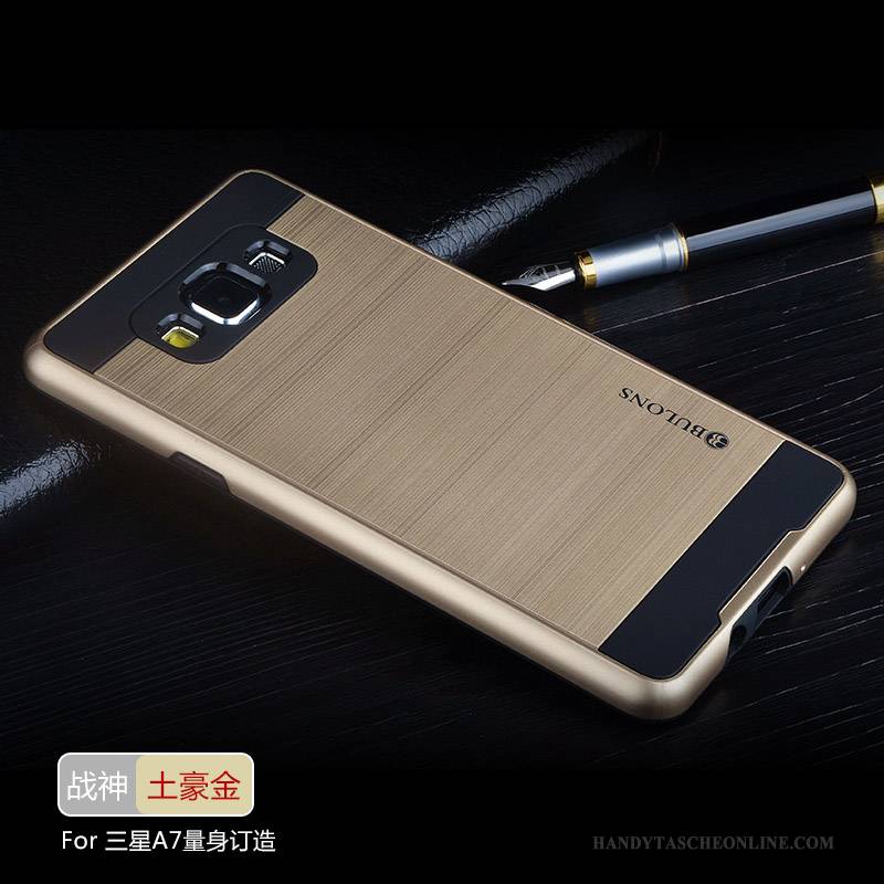 Hülle Samsung Galaxy A7 2015 Silikon Handyhüllen Silber, Case Samsung Galaxy A7 2015 Schutz Grau Trend