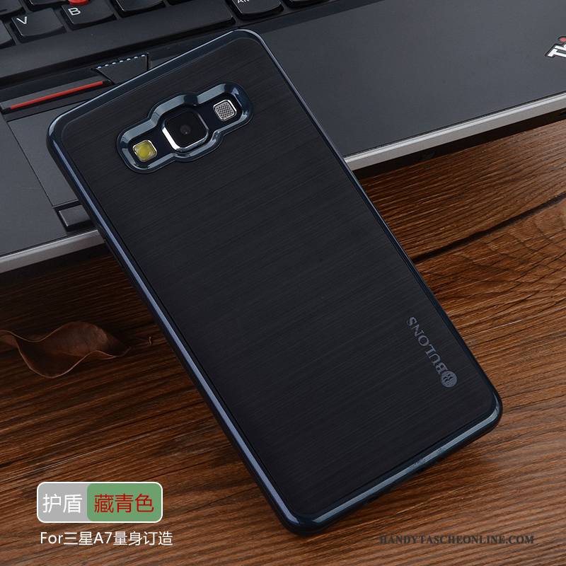 Hülle Samsung Galaxy A7 2015 Silikon Handyhüllen Silber, Case Samsung Galaxy A7 2015 Schutz Grau Trend