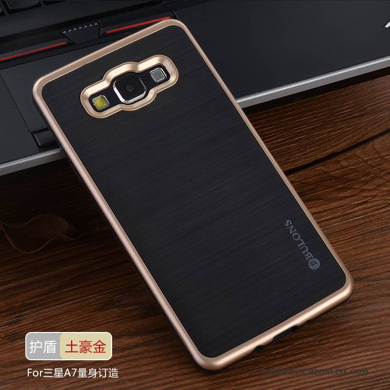 Hülle Samsung Galaxy A7 2015 Silikon Handyhüllen Silber, Case Samsung Galaxy A7 2015 Schutz Grau Trend