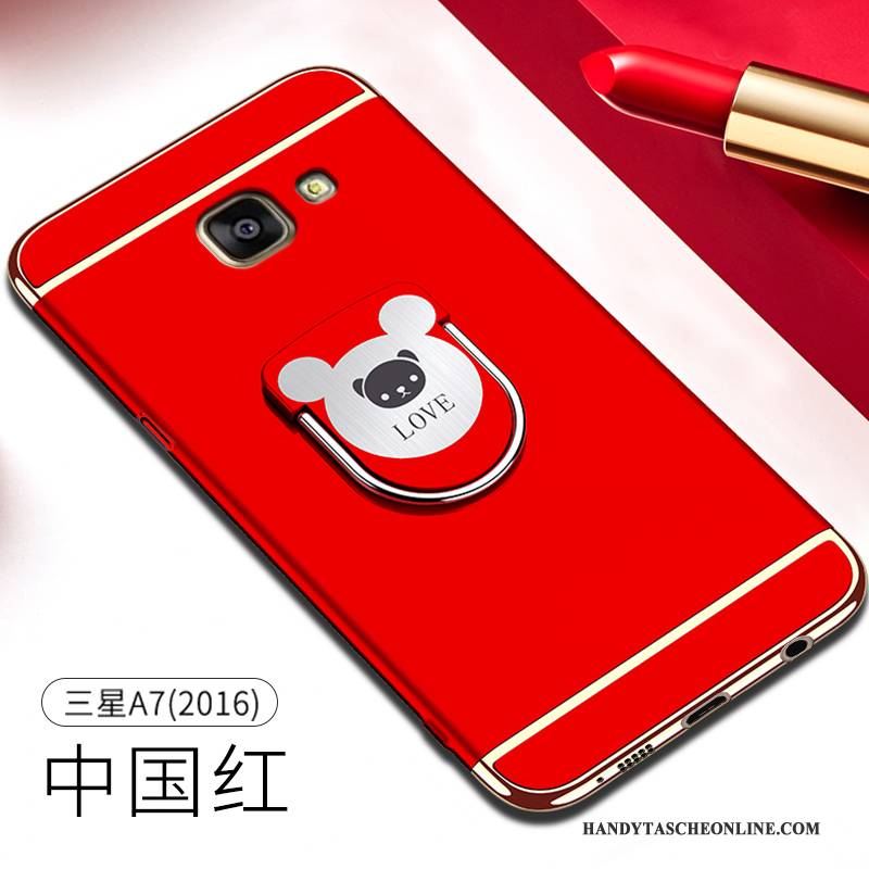 Hülle Samsung Galaxy A7 2016 Kreativ Trend Anti-sturz, Case Samsung Galaxy A7 2016 Taschen Rosa Nubuck