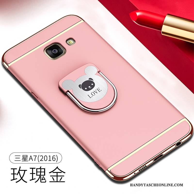 Hülle Samsung Galaxy A7 2016 Kreativ Trend Anti-sturz, Case Samsung Galaxy A7 2016 Taschen Rosa Nubuck