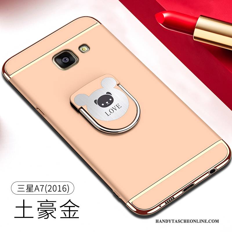 Hülle Samsung Galaxy A7 2016 Kreativ Trend Anti-sturz, Case Samsung Galaxy A7 2016 Taschen Rosa Nubuck
