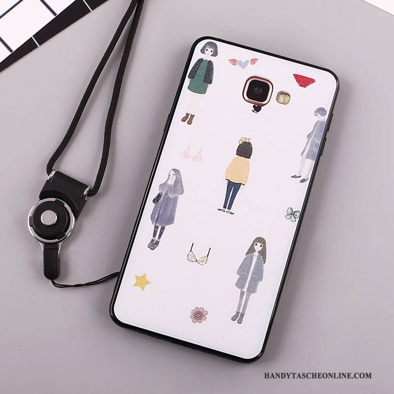 Hülle Samsung Galaxy A7 2016 Silikon Handyhüllen Anti-sturz, Case Samsung Galaxy A7 2016 Weiche Schwarz