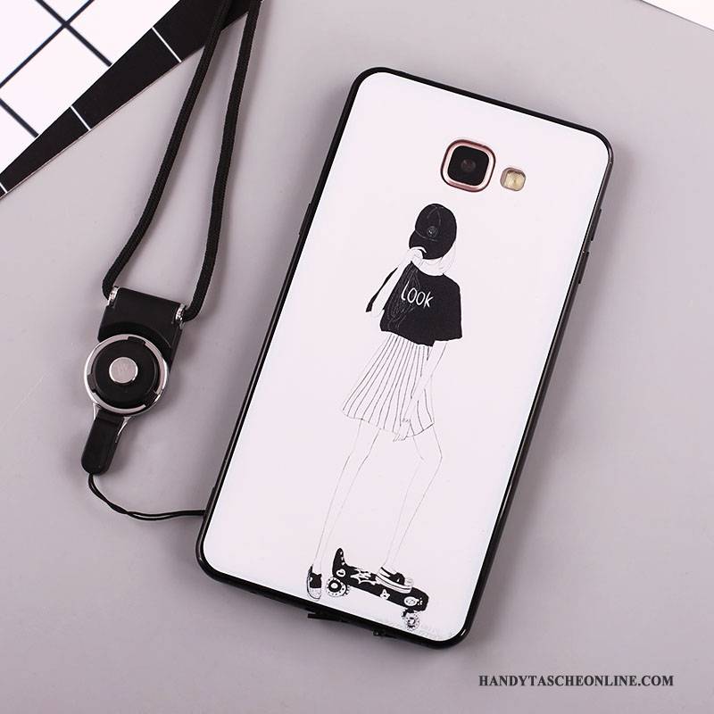 Hülle Samsung Galaxy A7 2016 Silikon Handyhüllen Anti-sturz, Case Samsung Galaxy A7 2016 Weiche Schwarz