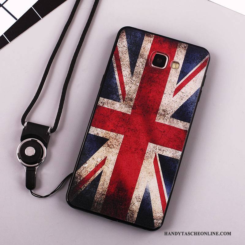 Hülle Samsung Galaxy A7 2016 Silikon Handyhüllen Anti-sturz, Case Samsung Galaxy A7 2016 Weiche Schwarz