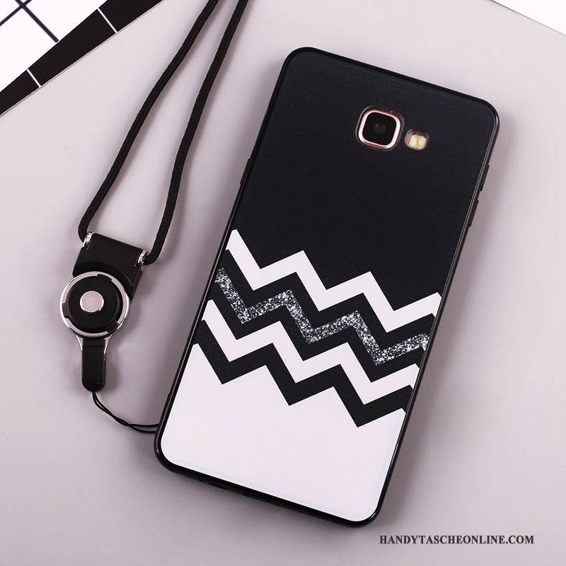 Hülle Samsung Galaxy A7 2016 Silikon Handyhüllen Anti-sturz, Case Samsung Galaxy A7 2016 Weiche Schwarz