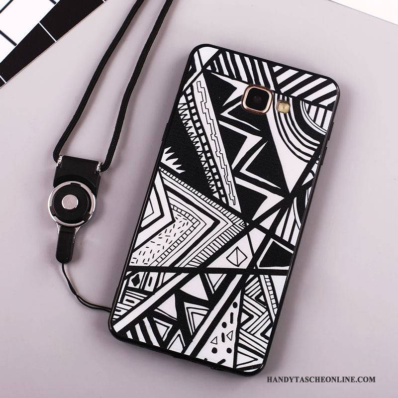 Hülle Samsung Galaxy A7 2016 Silikon Handyhüllen Anti-sturz, Case Samsung Galaxy A7 2016 Weiche Schwarz