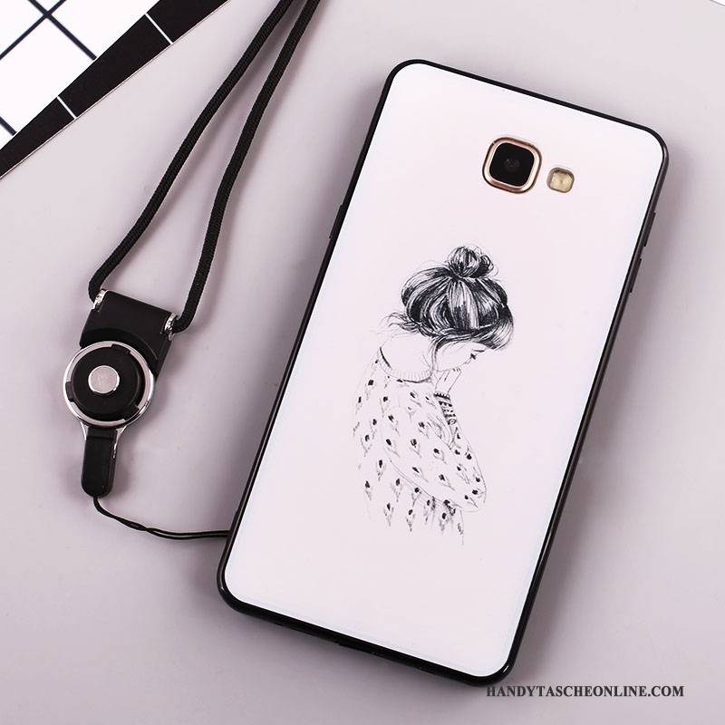 Hülle Samsung Galaxy A7 2016 Silikon Handyhüllen Anti-sturz, Case Samsung Galaxy A7 2016 Weiche Schwarz