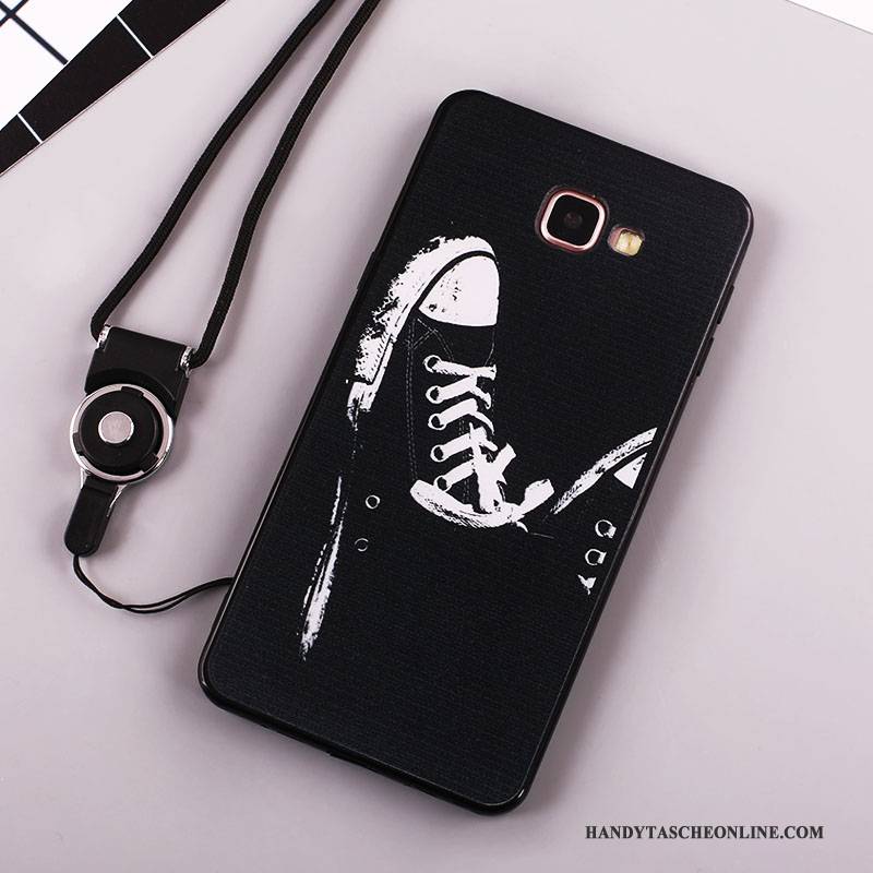 Hülle Samsung Galaxy A7 2016 Silikon Handyhüllen Anti-sturz, Case Samsung Galaxy A7 2016 Weiche Schwarz