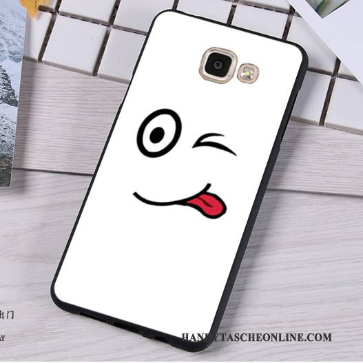 Hülle Samsung Galaxy A7 2016 Weiche Blau Nubuck, Case Samsung Galaxy A7 2016 Silikon Hängende Verzierungen Handyhüllen