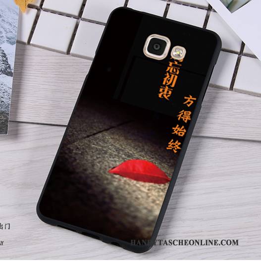 Hülle Samsung Galaxy A7 2016 Weiche Blau Nubuck, Case Samsung Galaxy A7 2016 Silikon Hängende Verzierungen Handyhüllen