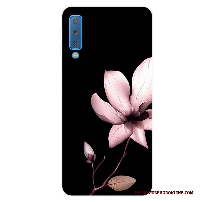 Hülle Samsung Galaxy A7 2018 Taschen Anti-sturz Rosa, Case Samsung Galaxy A7 2018 Weiche Angepasst Frisch