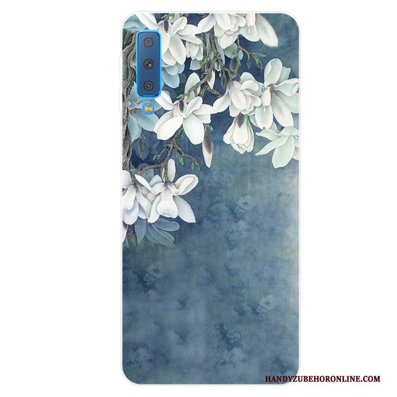 Hülle Samsung Galaxy A7 2018 Taschen Anti-sturz Rosa, Case Samsung Galaxy A7 2018 Weiche Angepasst Frisch