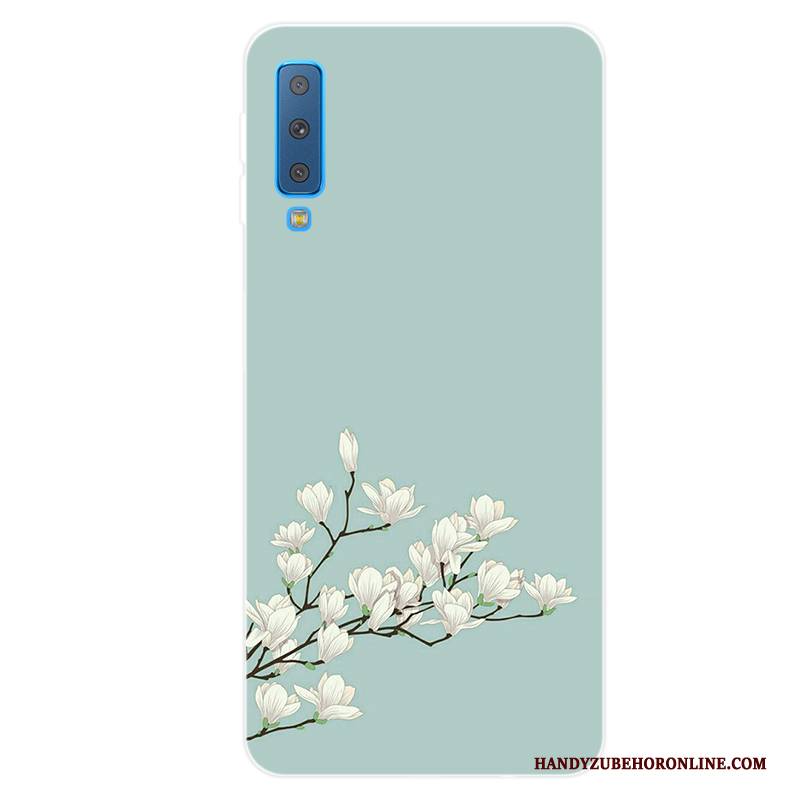 Hülle Samsung Galaxy A7 2018 Taschen Anti-sturz Rosa, Case Samsung Galaxy A7 2018 Weiche Angepasst Frisch