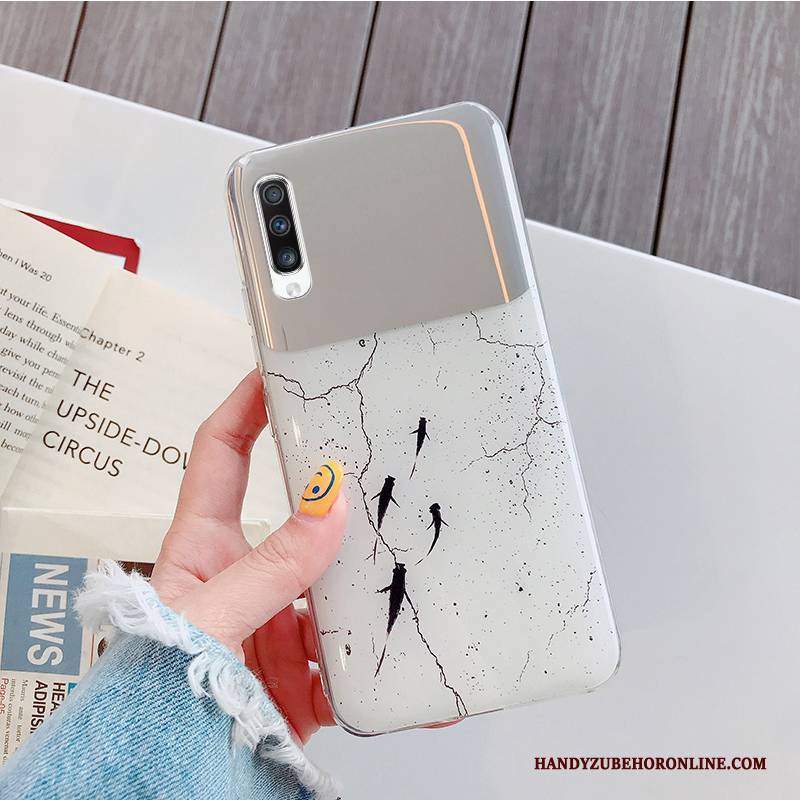 Hülle Samsung Galaxy A70s Mode Anti-sturz Membran, Case Samsung Galaxy A70s Weiß Handyhüllen