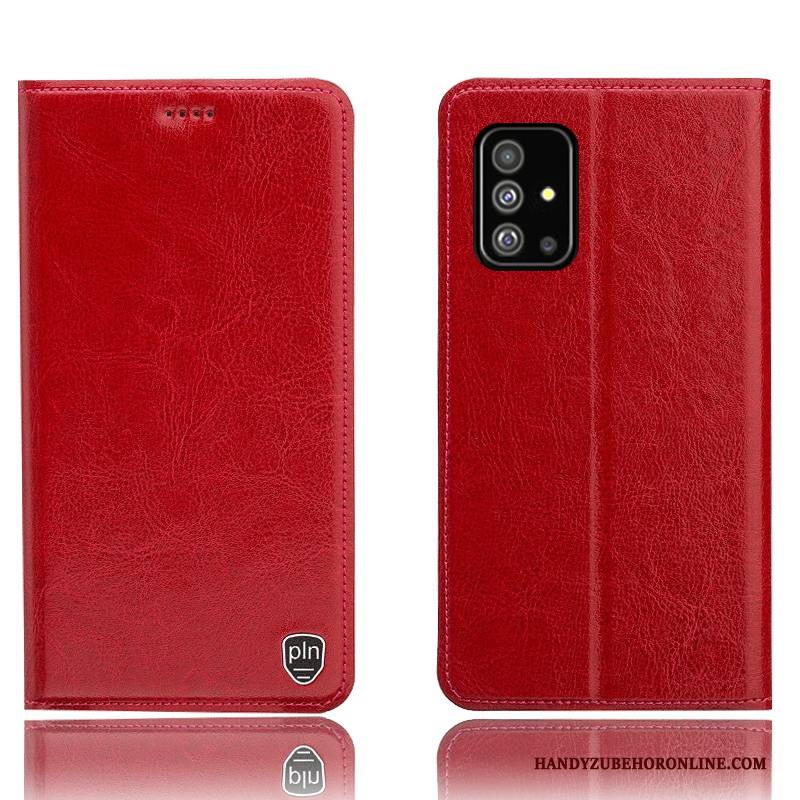 Hülle Samsung Galaxy A71 Lederhülle Anti-sturz Schwarz, Case Samsung Galaxy A71 Schutz Handyhüllen Muster
