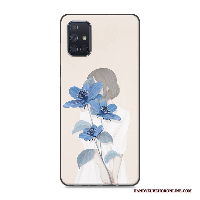 Hülle Samsung Galaxy A71 Silikon Frisch Rosa, Case Samsung Galaxy A71 Schutz Anti-sturz Mini