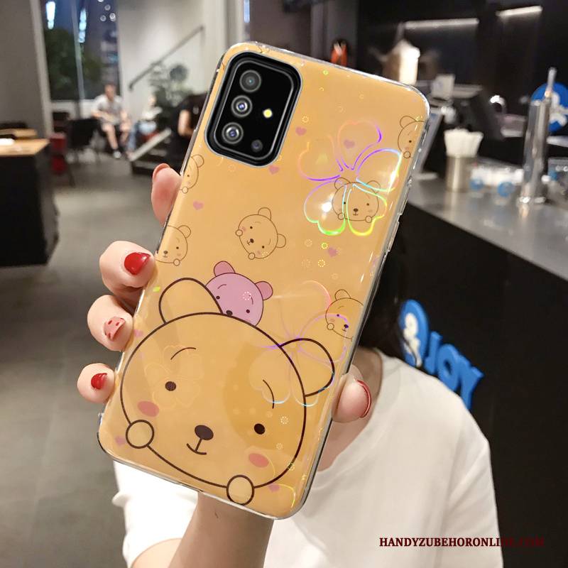 Hülle Samsung Galaxy A71 Taschen Liebhaber Trend, Case Samsung Galaxy A71 Schutz Weiß Dekompression
