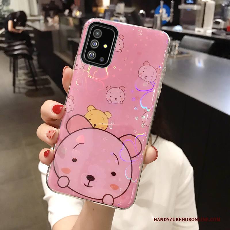 Hülle Samsung Galaxy A71 Taschen Liebhaber Trend, Case Samsung Galaxy A71 Schutz Weiß Dekompression