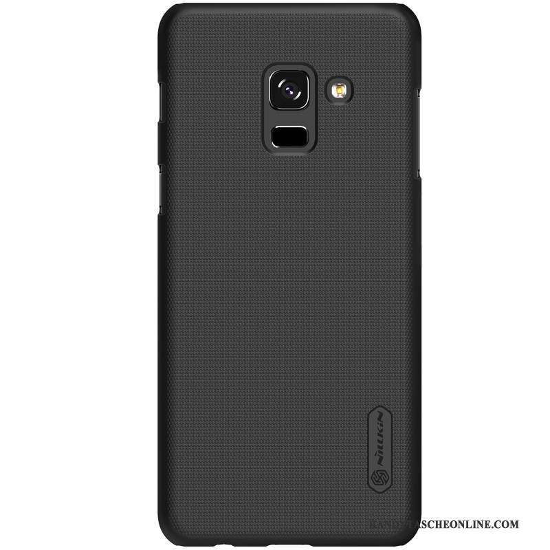 Hülle Samsung Galaxy A8+ Schutz Nubuck Gold, Case Samsung Galaxy A8+ Handyhüllen