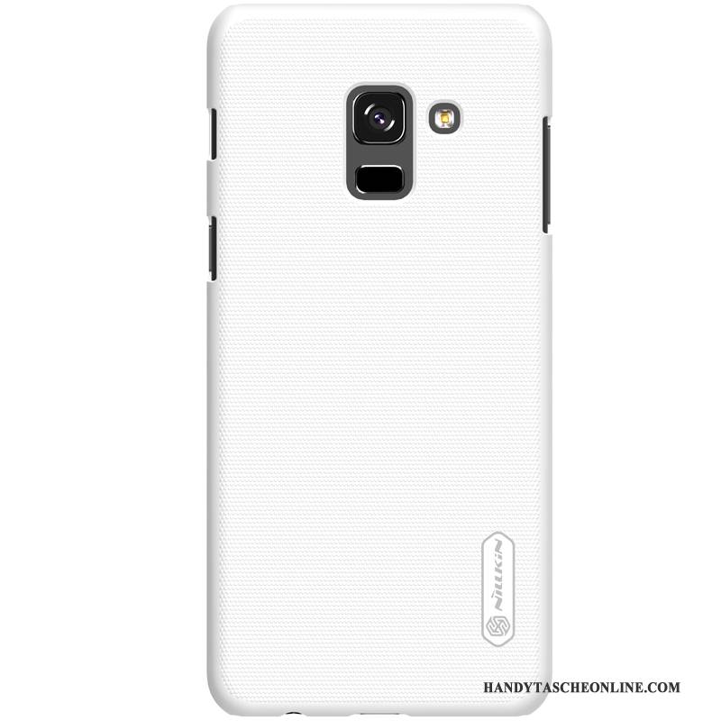 Hülle Samsung Galaxy A8+ Schutz Nubuck Gold, Case Samsung Galaxy A8+ Handyhüllen