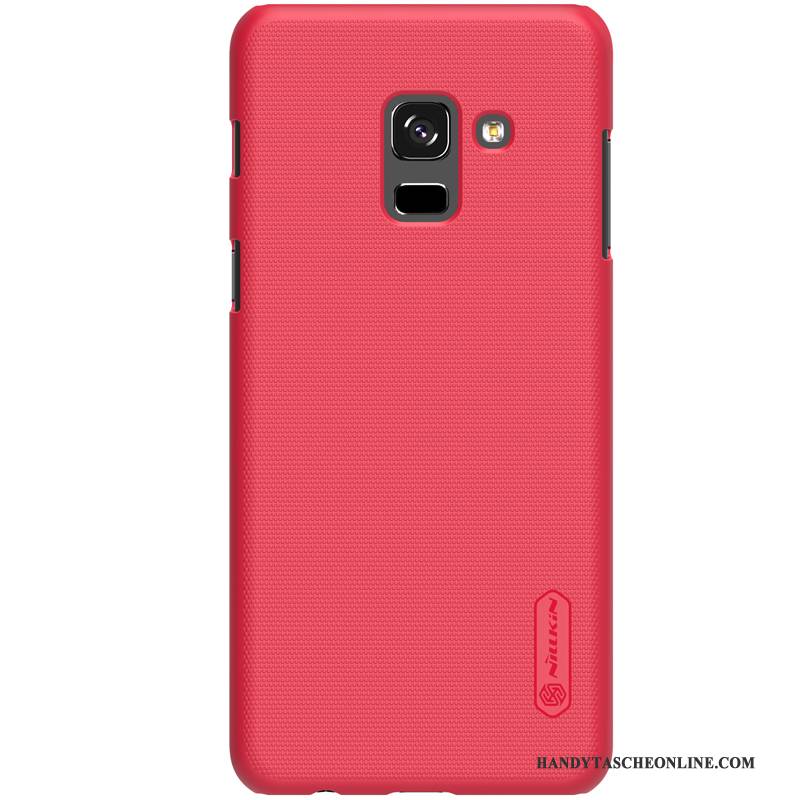 Hülle Samsung Galaxy A8+ Schutz Nubuck Gold, Case Samsung Galaxy A8+ Handyhüllen