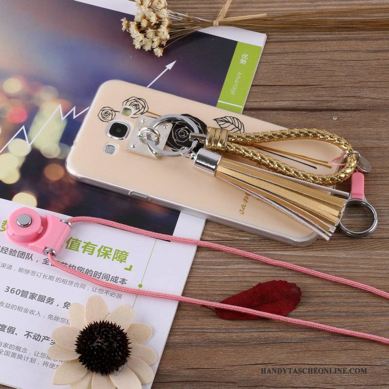 Hülle Samsung Galaxy A8 Silikon Anti-sturz Hängende Verzierungen, Case Samsung Galaxy A8 Halterung Handyhüllen Gold