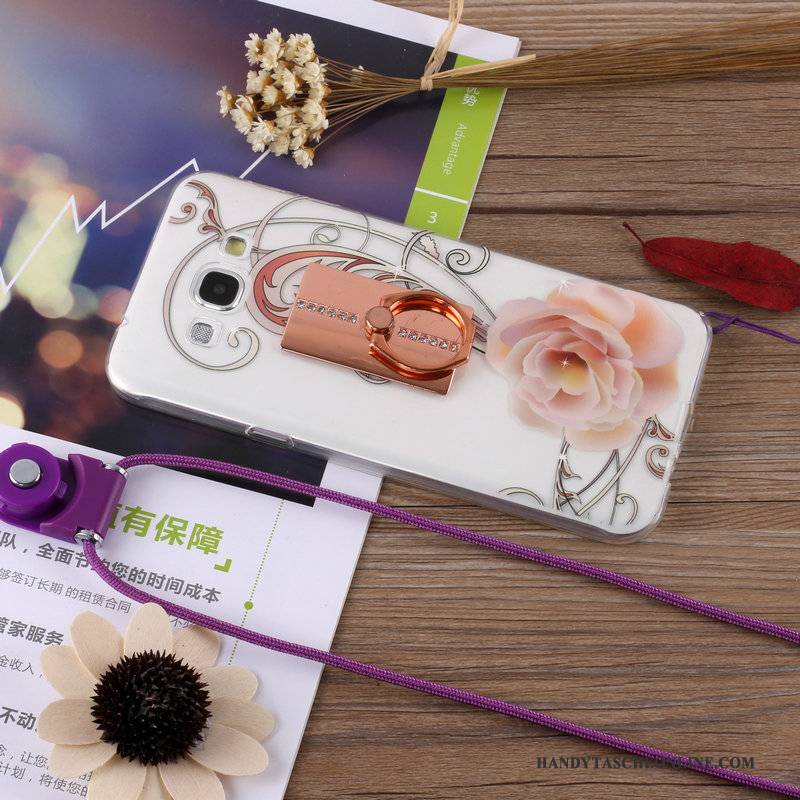 Hülle Samsung Galaxy A8 Silikon Anti-sturz Hängende Verzierungen, Case Samsung Galaxy A8 Halterung Handyhüllen Gold