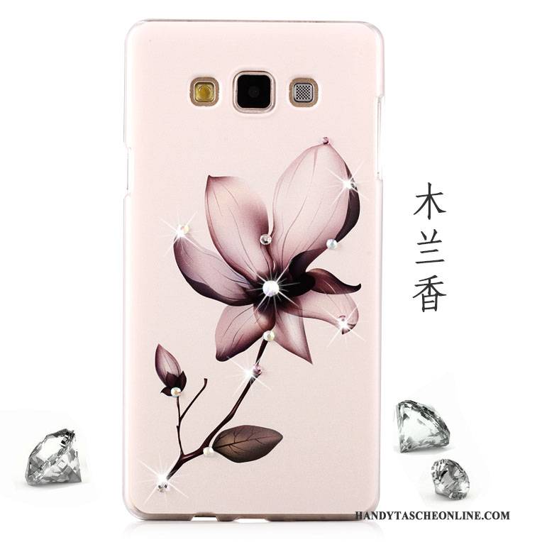 Hülle Samsung Galaxy A8 Strass Lila Handyhüllen, Case Samsung Galaxy A8 Schutz Schwer Mesh
